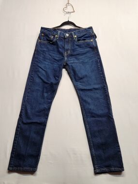⭐️Levi's 502 Regular Taper Jeans Dark Wash Indigo Blue Stretch Denim W32 L32